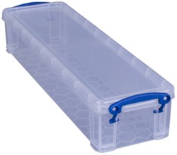 Opbergbox Really Useful 1.5 liter 355x100x70 mm transparant wit