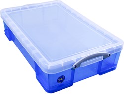 Opbergbox Really Useful 33 liter 710x440x165mm transparant blauw