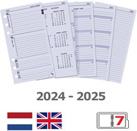Organizer Kalpa Personal inclusief agenda 2024-2025 7dagen/2pagina's croco rood-8