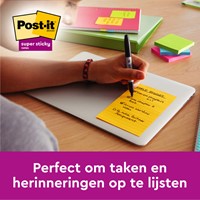 Memoblok Post-it 8645 Super Sticky 203x153mm assorti-1