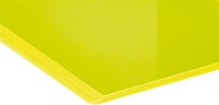 Boekensteun MAUL 10x10x13cm acryl set 2 neon geel transparant-1