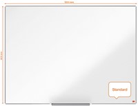 Whiteboard Nobo Impression Pro 90x120cm staal-2