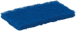 Schuurspons Vikan zacht 125x245x23mm blauw nylon
