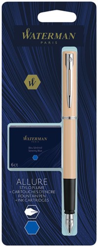 Vulpen Waterman Allure assorti pastel + inktpatronen Blauw-2