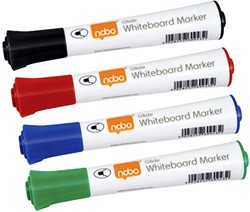 Viltstift Nobo whiteboard Glide rond assorti 2mm 10st