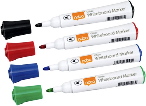Viltstift Nobo whiteboard Glide rond assorti 2mm 10st-3