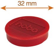 Magneet Nobo 32mm 800gr rood 10 stuks-1