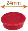 Magneet Nobo 24mm 600gr rood 10 stuks-1