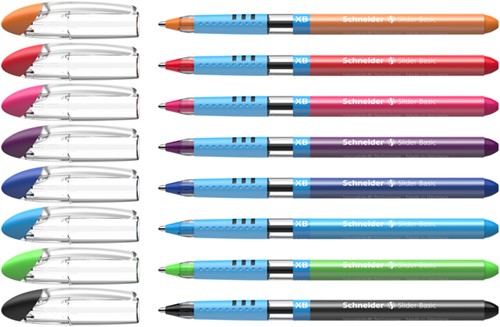 Rollerpen Slider Basic Colours extra breed etui à 8 stuks-2