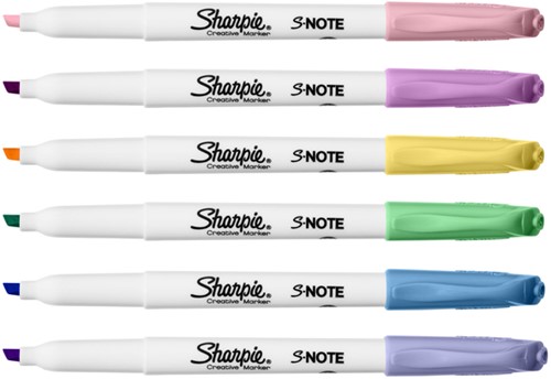 Markeerstift Sharpie S-note blister à 20 kleuren-6
