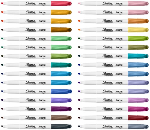 Markeerstift Sharpie S-note blister à 20 kleuren-7
