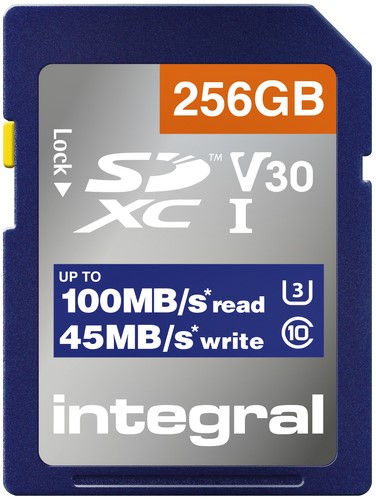 Geheugenkaart Integral SDHC-XC 256GB