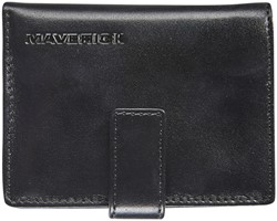 Kaarthouder Maverick All Black super compact RFID leer zwart