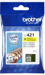 Inktcartridge Brother LC-421Y geel