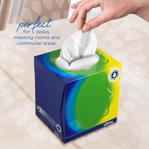 Facial tissues Kleenex kubus 3-laags 56 vel wit 8825-3