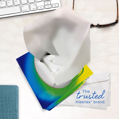 Facial tissues Kleenex kubus 3-laags 56stuks wit 8825-4