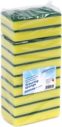 Schuurspons Cleaninq 140x90x28mm geel/groen