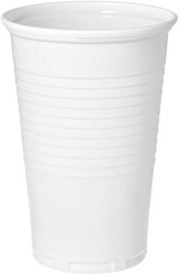 Beker IEZZY 200 ml Ø 70.3 mm PP 100stuks wit