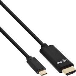 Kabel inLine USB-C HDMI 3.1 2.0 4K M/M 2 meter zwart