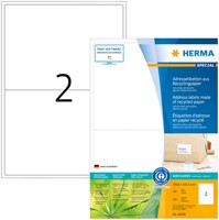 Etiket HERMA recycling 10830 199.6x143.5mm 200stuks wit-2