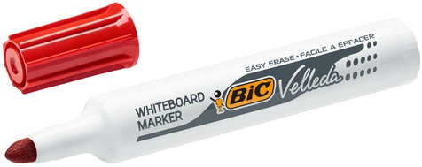Viltstift Bic Velleda 1711 whiteboard rond large rood-3