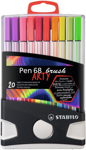 Brushstift STABILO Pen 568/20 Arty assorti set à 20 stuks