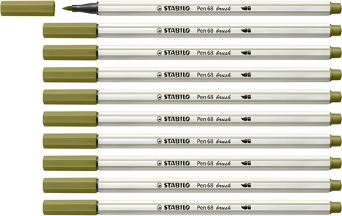 Brushstift STABILO Pen 568/37 modder groen-4