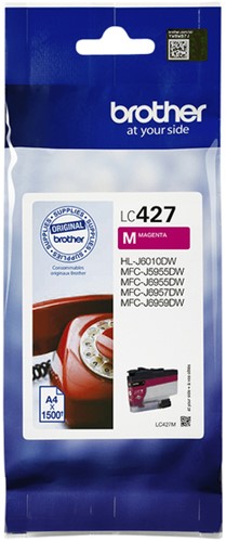 Inktcartridge Brother LC-427M rood