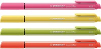 Viltstift STABILO pointMax 488/4 medium assorti pastel etui à 4 stuks-4