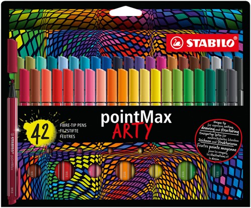 Viltstift STABILO pointmax Arty etui à 42 kleuren