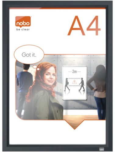 Kliklijst Nobo Impression Pro A4 grijs-2