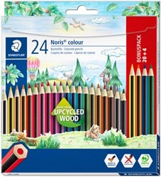 Kleurpotloden Staedtler Noris set à 20+4 kleuren