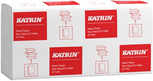 Handdoek Katrin Z-vouw 2-laags wit 240x240mm-1