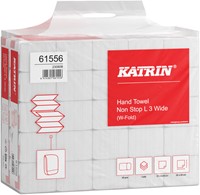 Handdoek Katrin W-vouw 3-laags wit 320x240mm