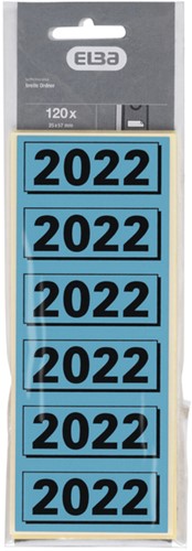 Rugetiket Elba 2022 57x25mm blauw-2