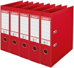 Ordner Esselte Vivida No.1 multipack 75mm A4 5 stuks rood