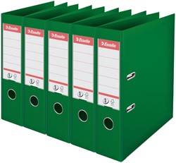 Ordner Esselte Vivida No.1 multipack 75mm A4 5 stuks groen