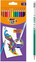 Kleurpotloden Bic Kids Illusion etui à 12 kleuren