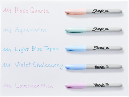 Viltstift Sharpie Mystic Gems à 5 kleuren-2