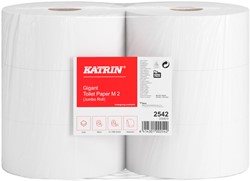 Toiletpapier Katrin Jumbo 2-laags wit 1200vel