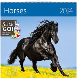 Kalender 2024 Helma 365 30x30cm paarden