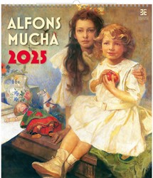 Kalender 2025 Helma 365 34x48.5cm Alfons Mucha