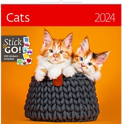 Kalender 2024 Helma 365 30x30cm katten