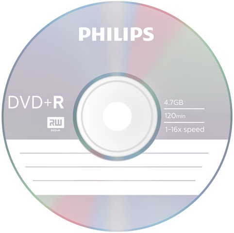 DVD+R Philips 4.7GB 16x SP 50 stuks-2