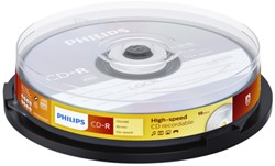 CD-R Philips 80Min 700MB 52x SP (10)