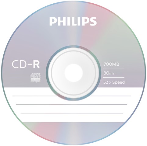 CD-R Philips 80Min 700MB 52x SP (10)-2