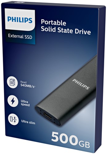 SSD Philips extern ultra speed space grey 500GB-3