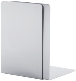Boekensteun MAUL aluminium 12x12x17.5cm set 2 zilver-2