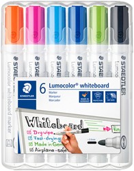 Viltstift Staedtler Lumocolor 351 whiteboard set à 6 stuks assorti