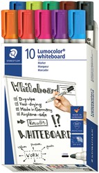 Viltstift Staedtler Lumocolor 351 whiteboard set à 10 stuks assorti